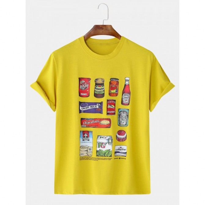 Mens Summer Loose Trend Compassionate Short Sleeved T-Shirts